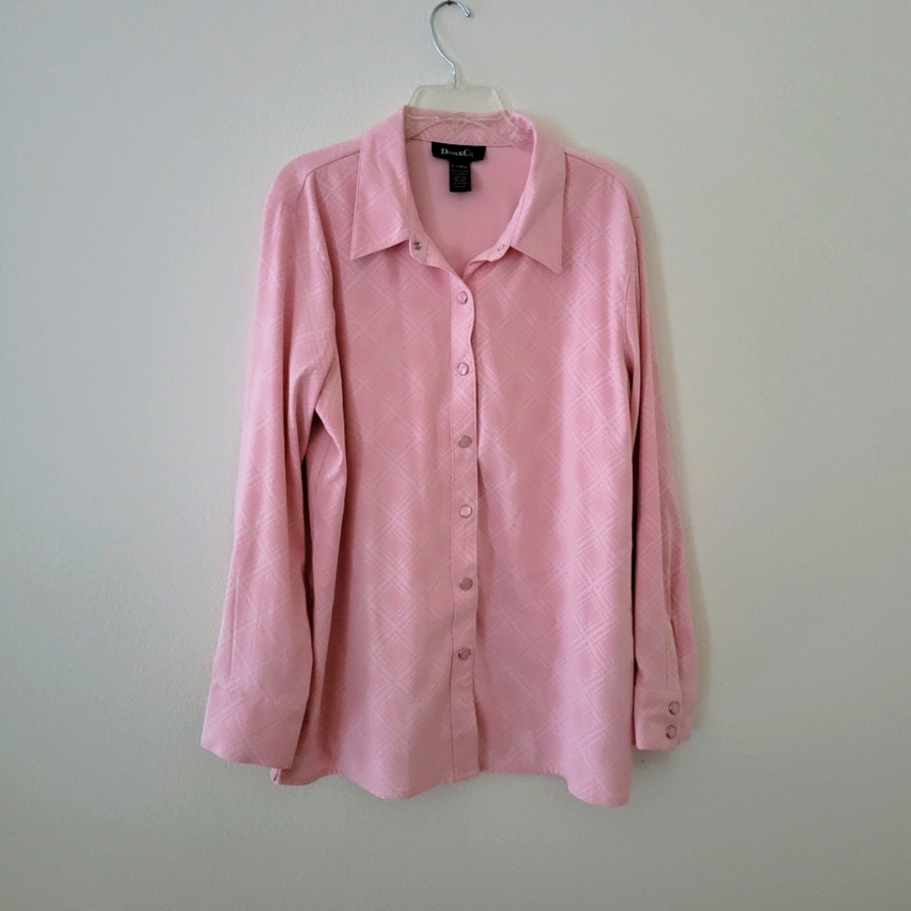 Denim & Co Button Up Blouse